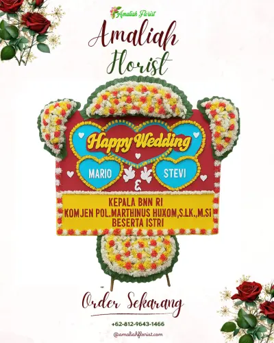 Karangan Papan Bunga Pernikahan di Islam